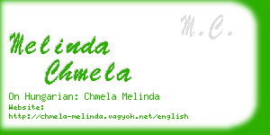 melinda chmela business card